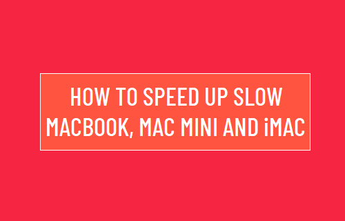 Speed Up Slow MacBook, Mac Mini and iMac 