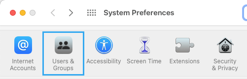 User & Group Icon on System Preference Screen