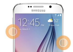 Leiser Und Einschaltknopf Am Samsung-Telefon