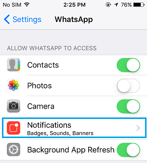 whatsapp icon notification