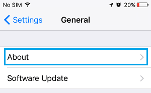 About Option on iPhone