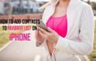 Add Contacts to Favorites List on iPhone