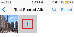 Add Photos to iCloud Shared Album on iPhone