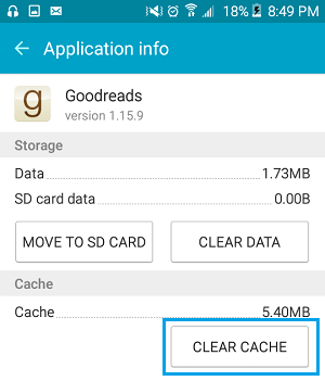 Clear App Cache On Android Phone