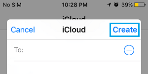 Create iCloud Shared Album on iPhone