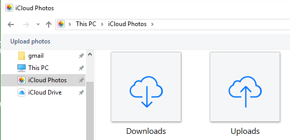 iCloud Photos Folder on Computer