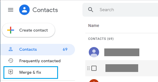 Merge Gmail Contacts