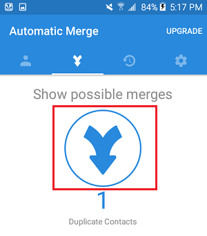 Merge Icon in Simpler Merge App on Android