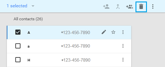 How to Delete Multiple Contacts on Android Phone - 50