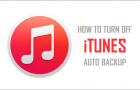 Turn Off iTunes Auto Backup