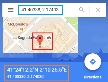 Use GPS Coordinates to Find Location of Place on Google Maps
