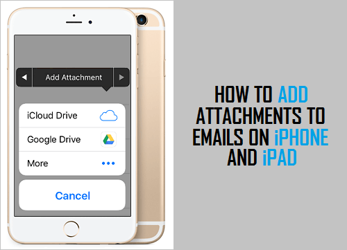 Add Attachments To Email on iPhone And iPad