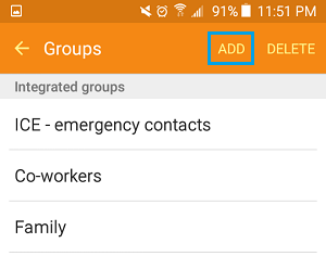 Add Contacts to Contact Group on Android Phone