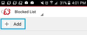 Add Websites to Blocked List in Trend Micro App on Android