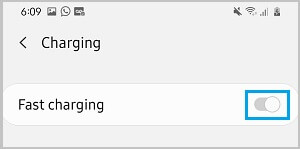 Disable Fast Charging on Android Phone