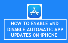 Enable And Disable Automatic App Updates on iPhone