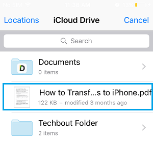 Attach File From iCloud Drive to Email on iPhone