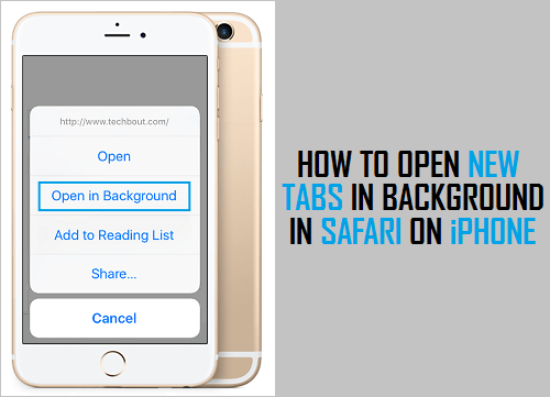 Open New Tabs in Background in Safari On iPhone