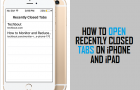 Open Recently Closed Tabs On iPhone and iPad