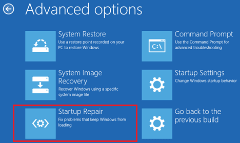 Use Startup Repair to Fix Unmountable Boot Volume Error in Windows 11