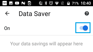 Enable Data Saving Mode in Chrome on Android Phone