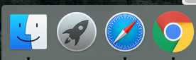 Finder icon on the Dock of Mac