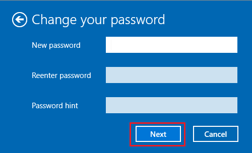 Enter New Password