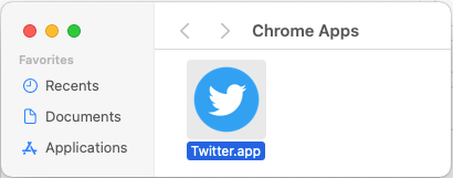 Chrome Apps Window on Mac