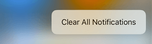 Clear All Notifications in iOS 10