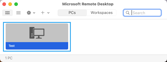 Start RDP Connection to Remote Computer