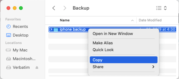 change iphone backup location mac os sierra