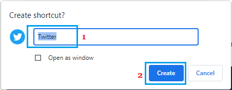 Create Shortcut Windows in Google Chrome