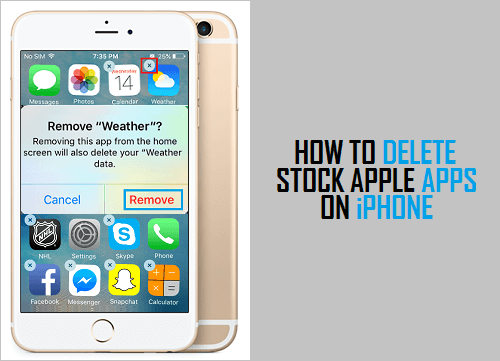 Delete Stock Apps On iPhone and iPad