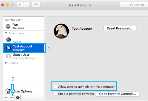 Delete User Account From Mac