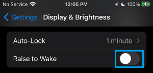 Deaktivieren Sie Raise To Wake Auf Dem Iphone