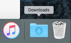 Downloads Folder in Dock on Mac