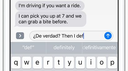 iOS 10 Multilingual Typing