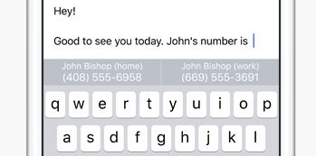 iOS 10 Predictive Text
