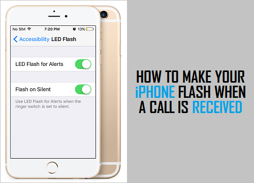 Make Your iPhone Flash When A Call is Received