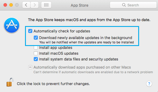 Disable Automatic MacOS Updates
