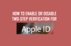 Enable or Disable Two-Factor Authentication For Apple ID
