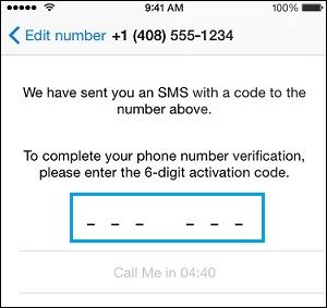 Enter WhatsApp Verification Code