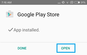 Open Google Play Store on Xiaomi Phone