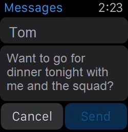 Send Message Using Siri on Apple Watch