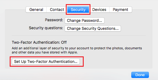 Setup Two Factor Authentication on Mac