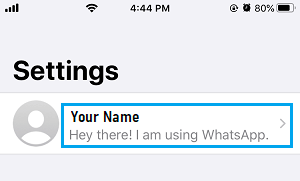 WhatsApp Name