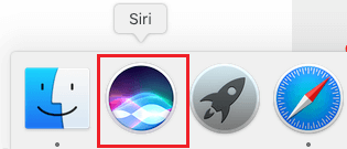 Siri Icon in the Dock on Mac