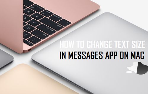 Change Text Size in Messages App on Mac