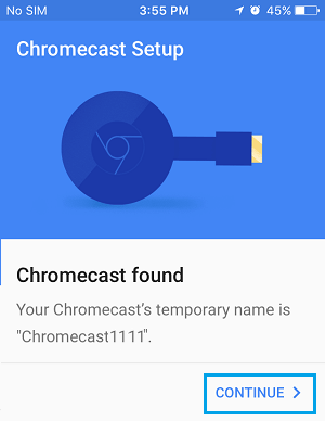 setting up chromecast with a pc