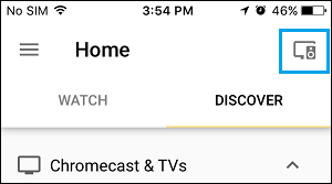 Devices Icon in Google Home App